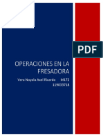 Operaciones en La Fresadora