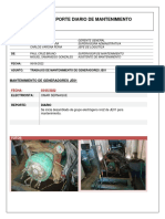 Reporte de Mantenimiento de Generadores Je01 Rev.06.06.2022