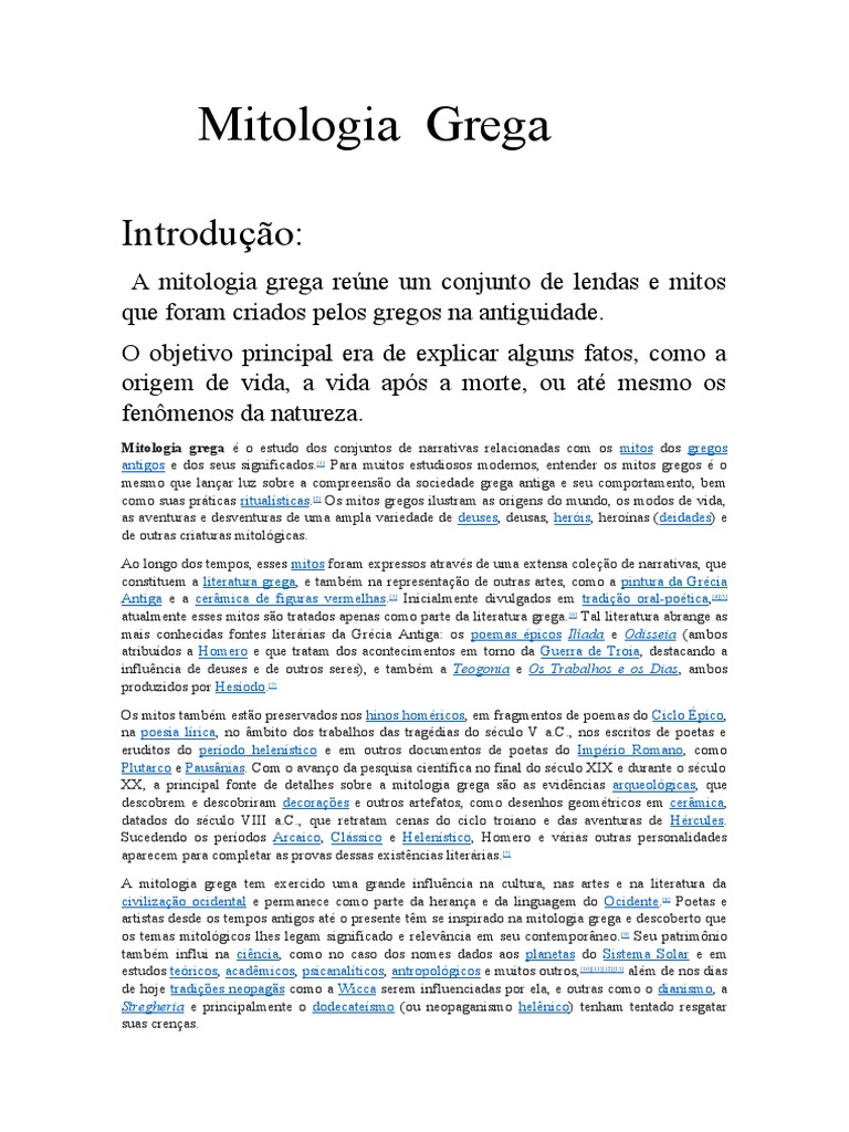 Mitologia Grega Pdf Mitologia Grega Poesia