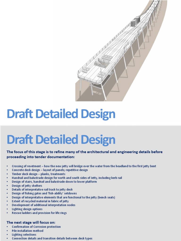 Jetty Detailed Design Specifications | PDF | Lumber | Deep Foundation