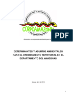 CORPOAMAZONIA, 2014a. Determinantes Ambientales Amazonas