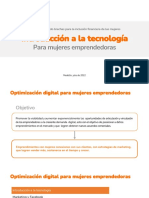 Clase 1 - Oprimización Digital para Emprendedoras - Proyecto Cerrando Brechas para La Inclusión Financiera de Las Mujeres - Microempresas de Colombia