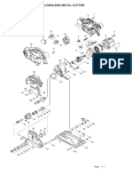 150MM Cordless Metal Cutter Parts List