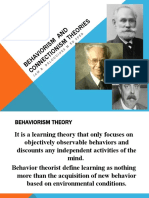Reporting in Behaviorism and Connectionism Theories (Jam B. Deloguines)