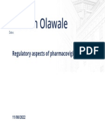 Certificate - Regulatory Aspects of Pharmacovigilance