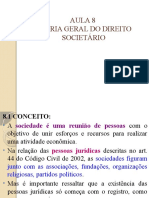 Aula 8 Teoria Geral Do Direito Societario 1