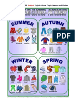 Seasons and Clothes I