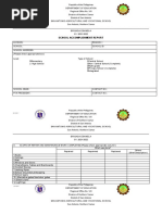 Brigada Eskwela Form 7 School Accomplishment Report