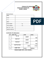 Formulir Tes Kebugaran