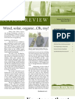 Action Review: Wind, Solar, Organic... Oh, My!