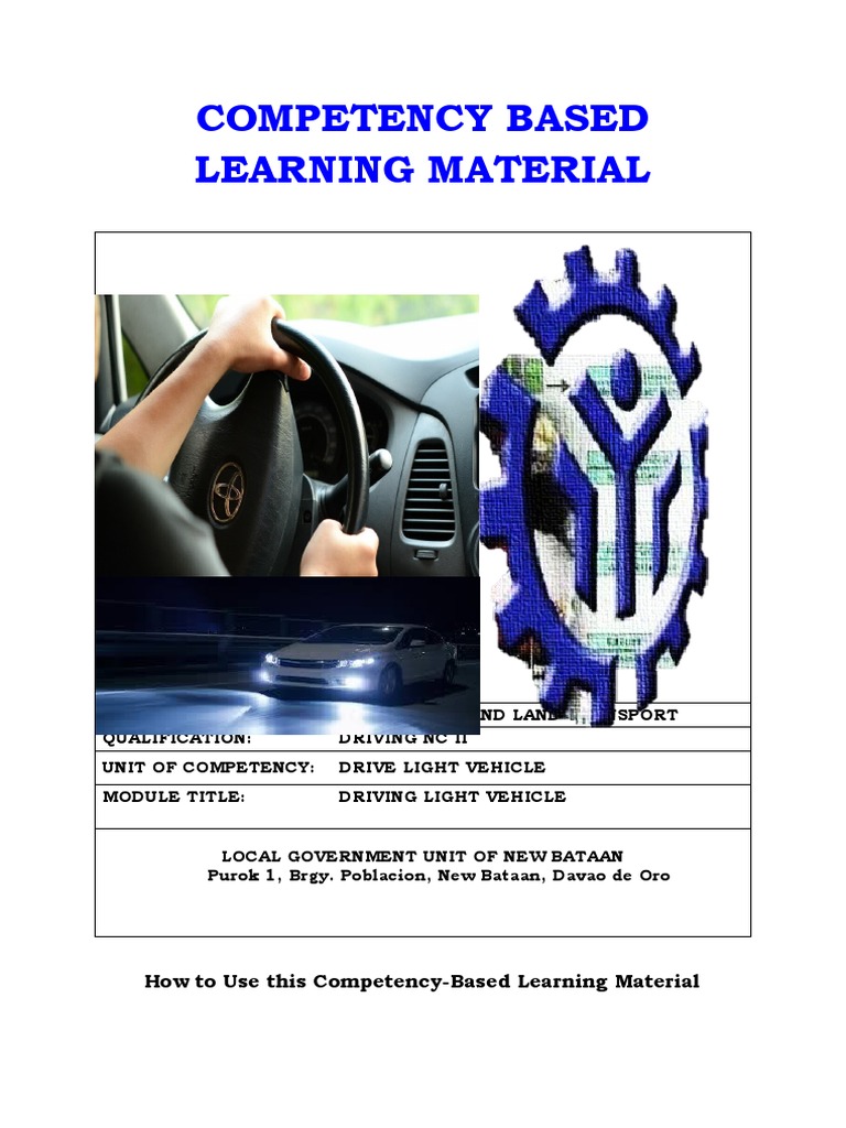 Driving NC II: Light Vehicle Module | PDF | Traffic Collision | Learning
