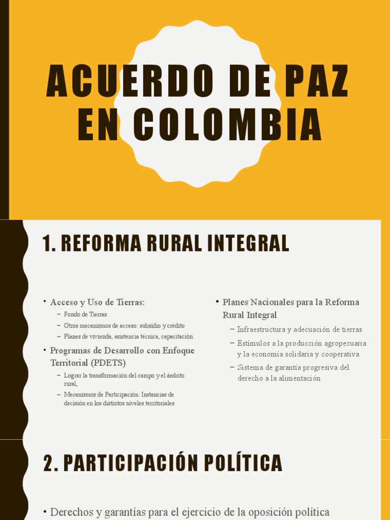 Acuerdo de Paz en Colombia | PDF