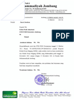 Surat Jawaban Proposal KKM Stie Pgri Dewantara Jombang 2021