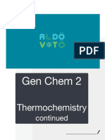 Gen Chem 2 - Thermochemistry
