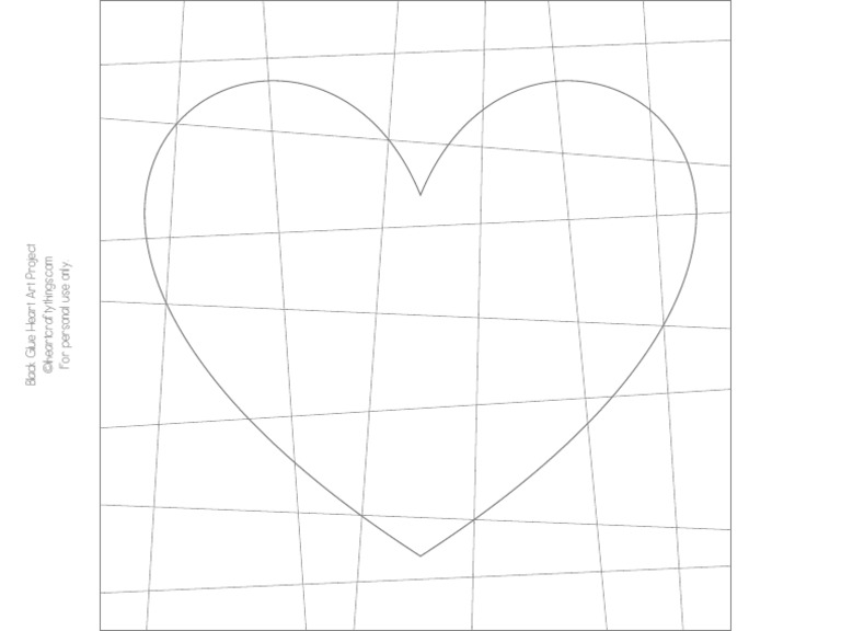Black Glue Heart Art Project Final PDF