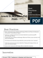 Best Practices and Interventions