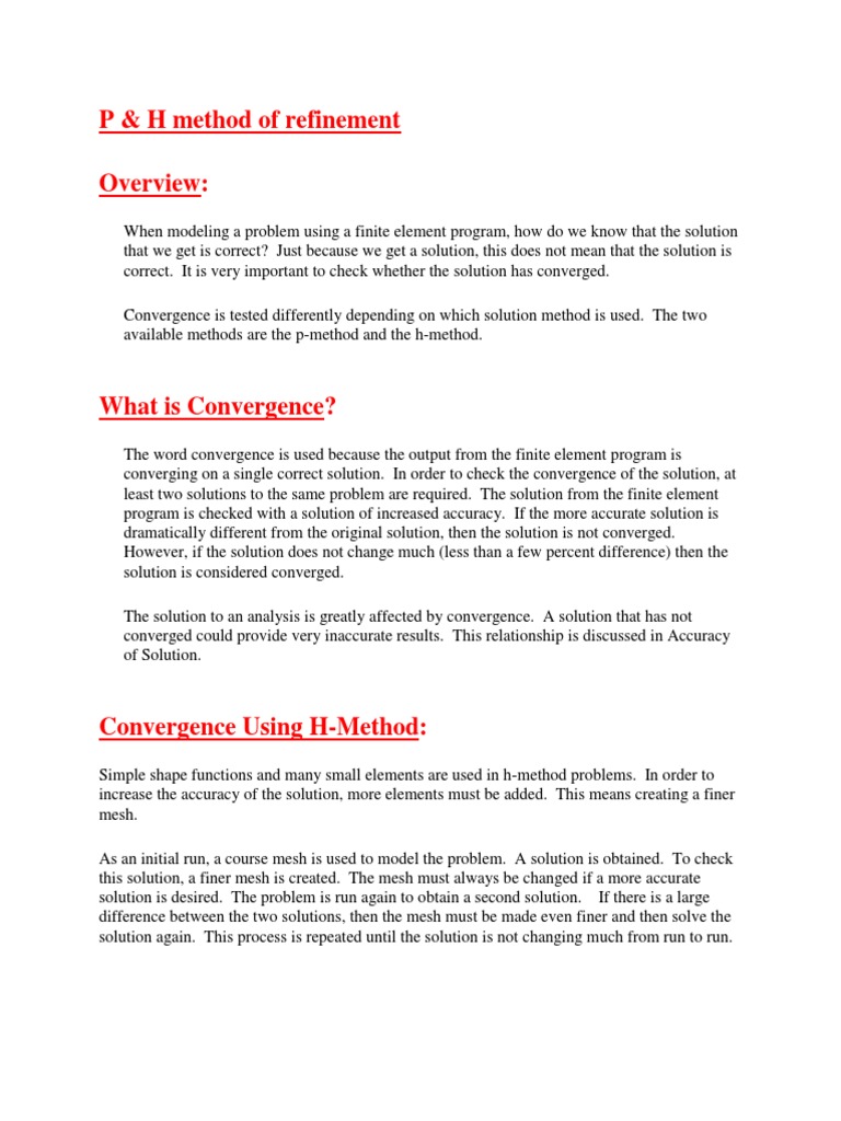 P_H method | PDF | Finite Element Method | Function (Mathematics)