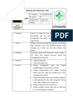 Pemakaian Dental Unit