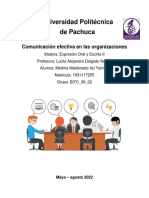 Tarea Comunicación Efectiva en Las Organizaciones Semana 7