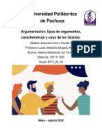 TAREA Argumentación, Tipos de Argumentos, Características y Usos de Las Falacias Semana 9