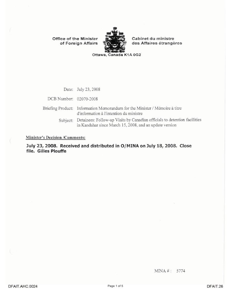 Dfait.26 R1 | PDF