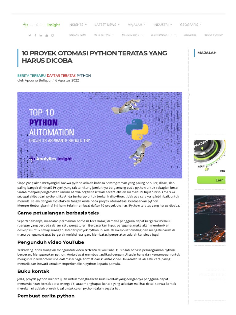 10 proyek otomasi python teratas pdf