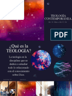 Teología Contemporánea Sesión 1