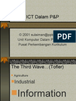 ICT Dalam P&P: © 2001 Sulaiman@ppk - Kpm.my Unit Komputer Dalam Pendidikan Pusat Perkembangan Kurikulum