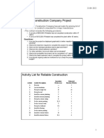 Construction Project Example