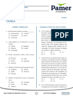 Tarea: Series Verbales Eliminación de Oraciones