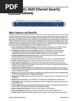 SEL-3620 Ethernet Security Gateway: Major Features and Benefits