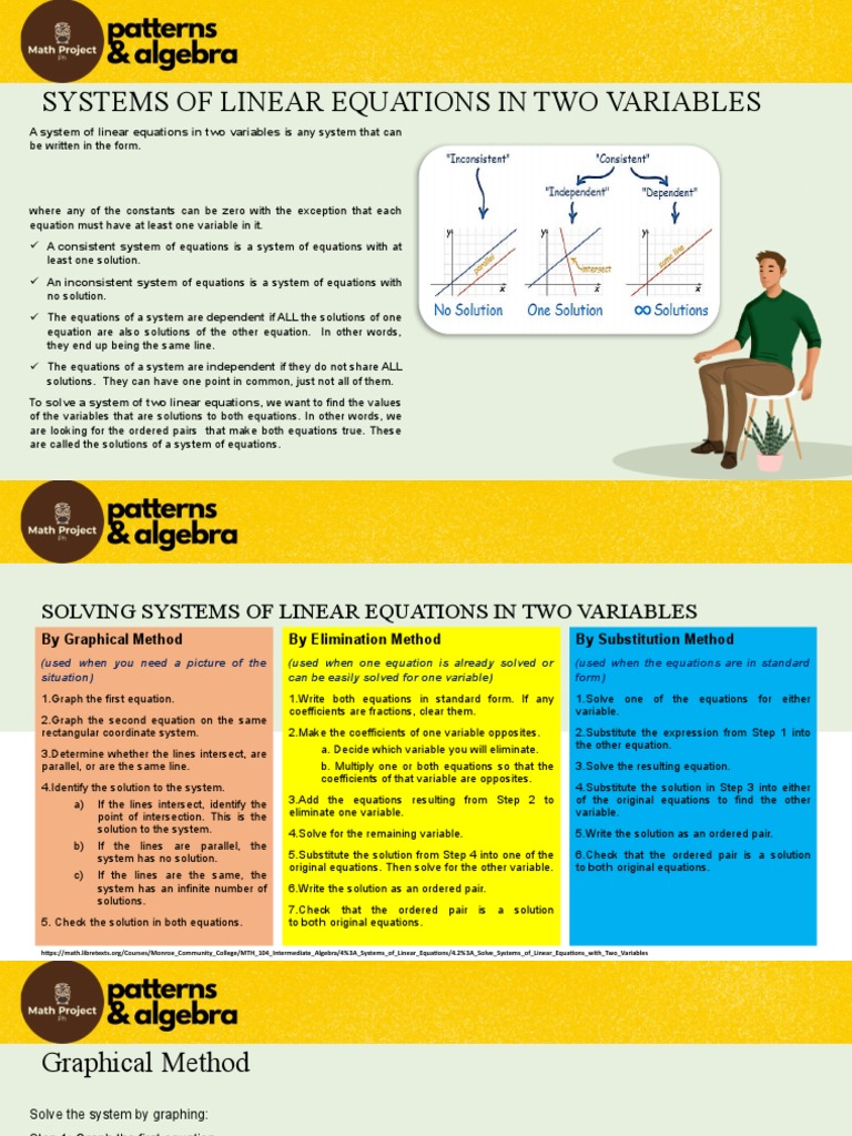 Solving Linear Equations in Two Variables | PDF | Equations | System Of ...
