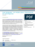 Bibliographie Les Langues Enjeu Pour Economie Entreprise