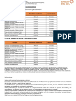 Tarifario Web - CAJA DE AHORRO EN PESOS