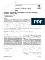 Prashant Et Al. 2019 Optimisation of Binder Alternative For Cemented Paste Fill