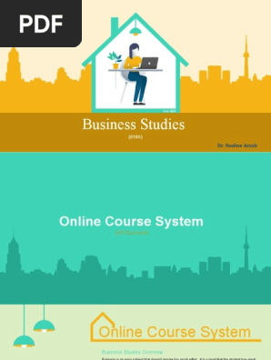 business online course outline