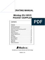 Operating Manual Minidop ES-100VX Pocket Doppler