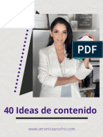 40 Ideas de Contenido