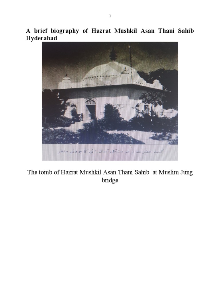 A Brief Biography of Hazrat Hafiz Ghulam Mohammed Zaim Refai Quaderi ...