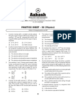 PRACTICE SHEET - 02 (Physics)