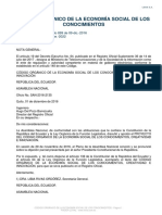 Codigo Organico de La Economia Social de Los Conocimientos