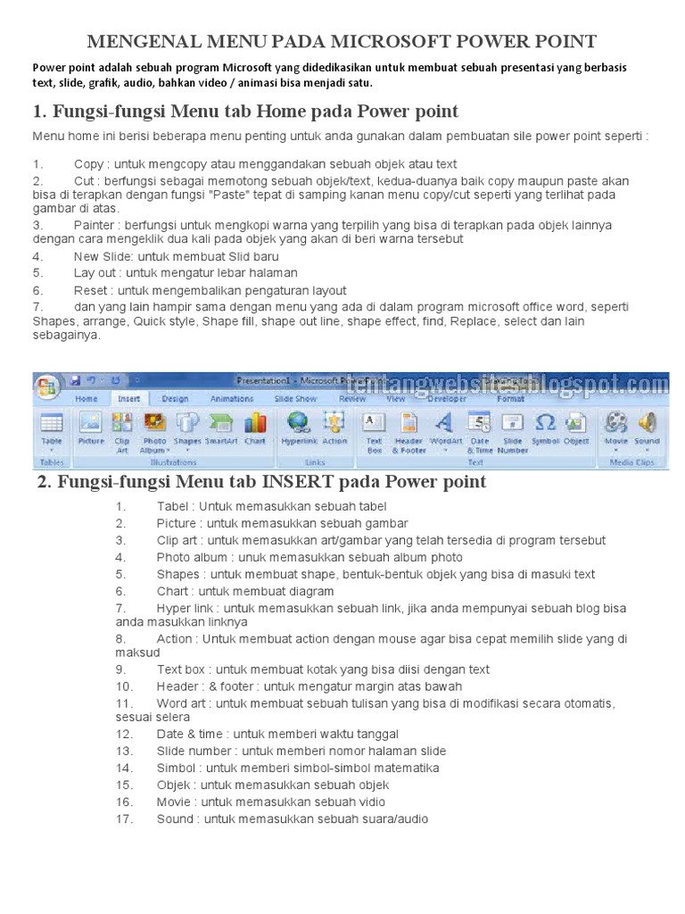 Mengenal Menu Pada Powerpoint Pdf