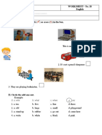 Worksheet - No. 18 English: 0. A. Who B. What C. When D. Yes D