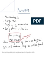 Polymers - Hand Written Notes