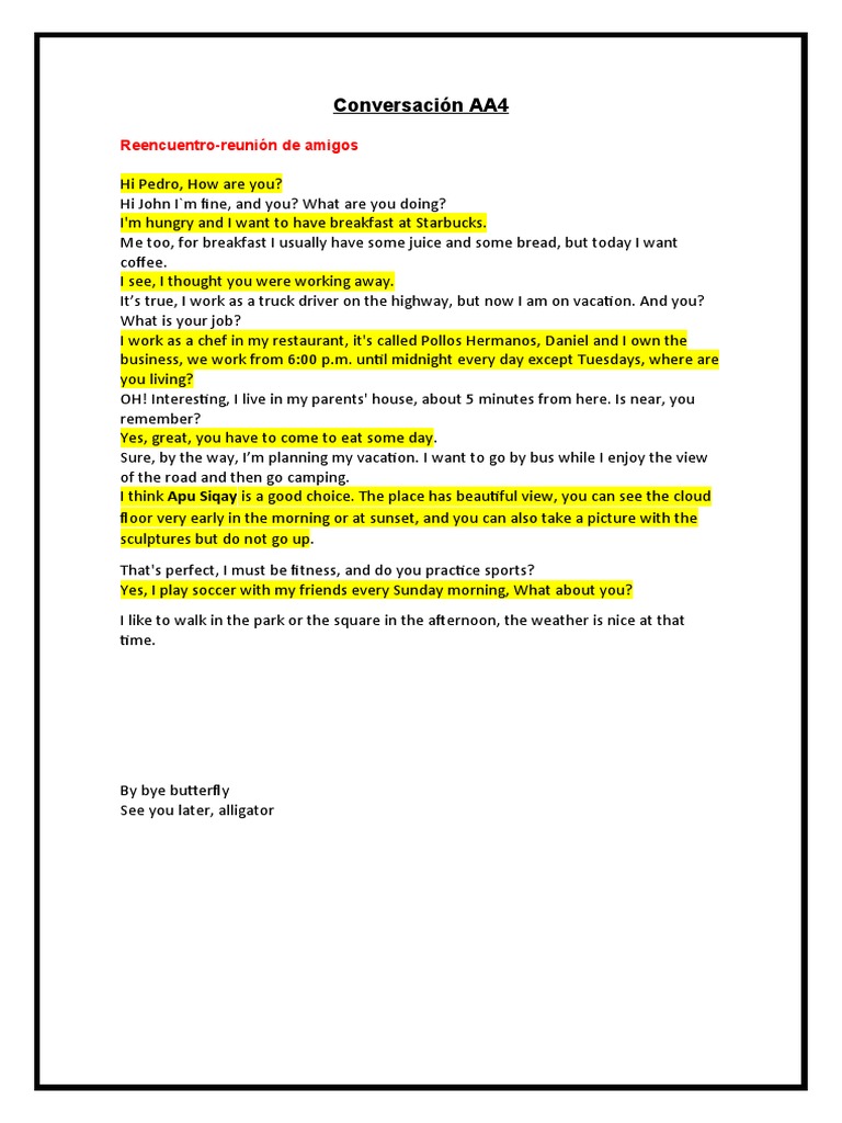 Friends Reunion Conversation Transcript | PDF