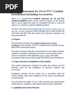 Method Statement For GI