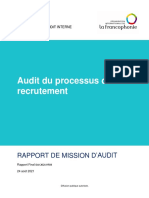 Audit Du Processus de Recrutement