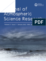 Journal of Atmospheric Science Research - Vol.5, Iss.1 January 2022