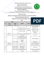 Contoh SUSUNAN ACARA Ospek