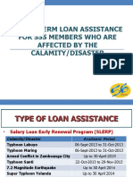 Short-Term Loan Assistance For Sss Members Who Are Affected by The Calamity/Disaster